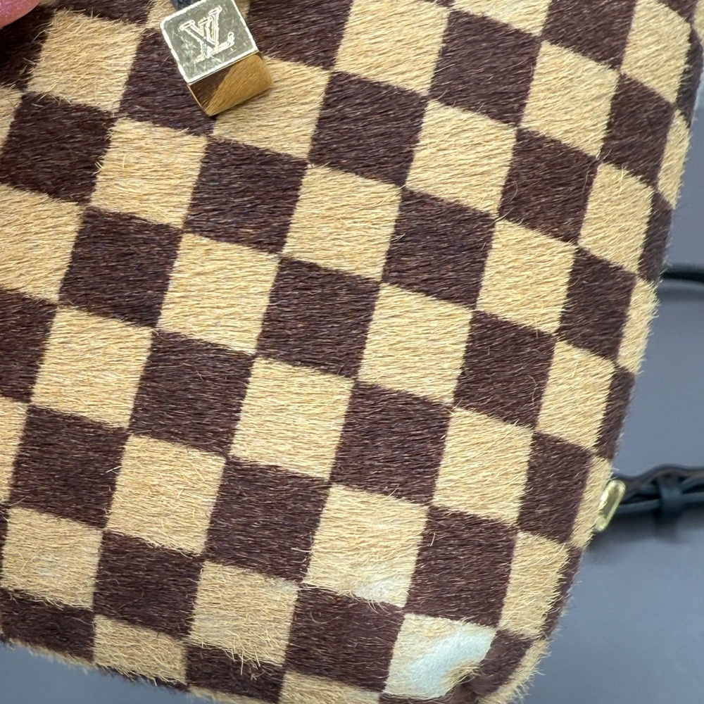 Louis Vuitton Brown and Cream Checkered Bag - Picture 2 of 4